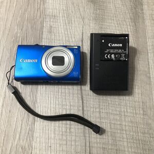Canon PowerShot A4000 IS Blue 16.0MP Digital Camera, Battery & Charger